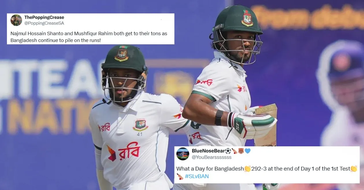 Fans go gaga as Najmul Shanto and Mushfiqur Rahim headline Bangladesh’s dominance over Sri Lanka on Day 1 of the Galle Test