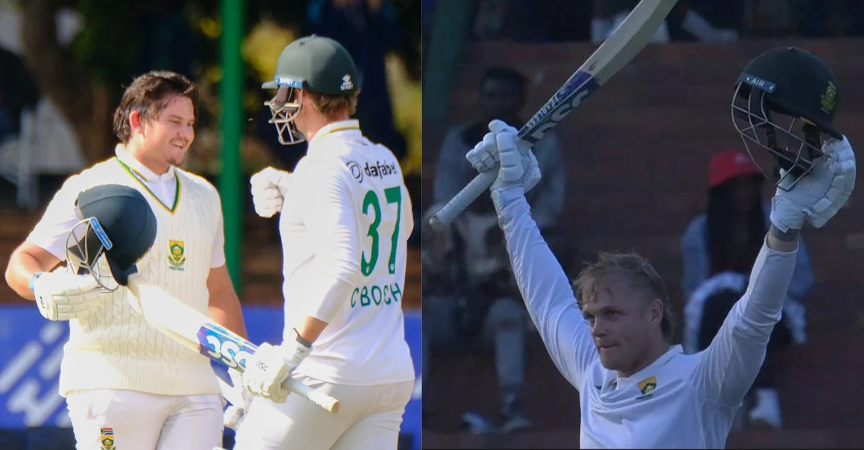 ZIM vs SA: After Lhuan-dre Pretorius, Corbin Bosch smashes maiden Test century to take South Africa’s total past 400 on Day 1 of 1st Test