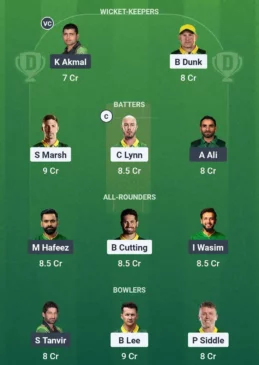 AAC vs PNC Dream11 team for July 29