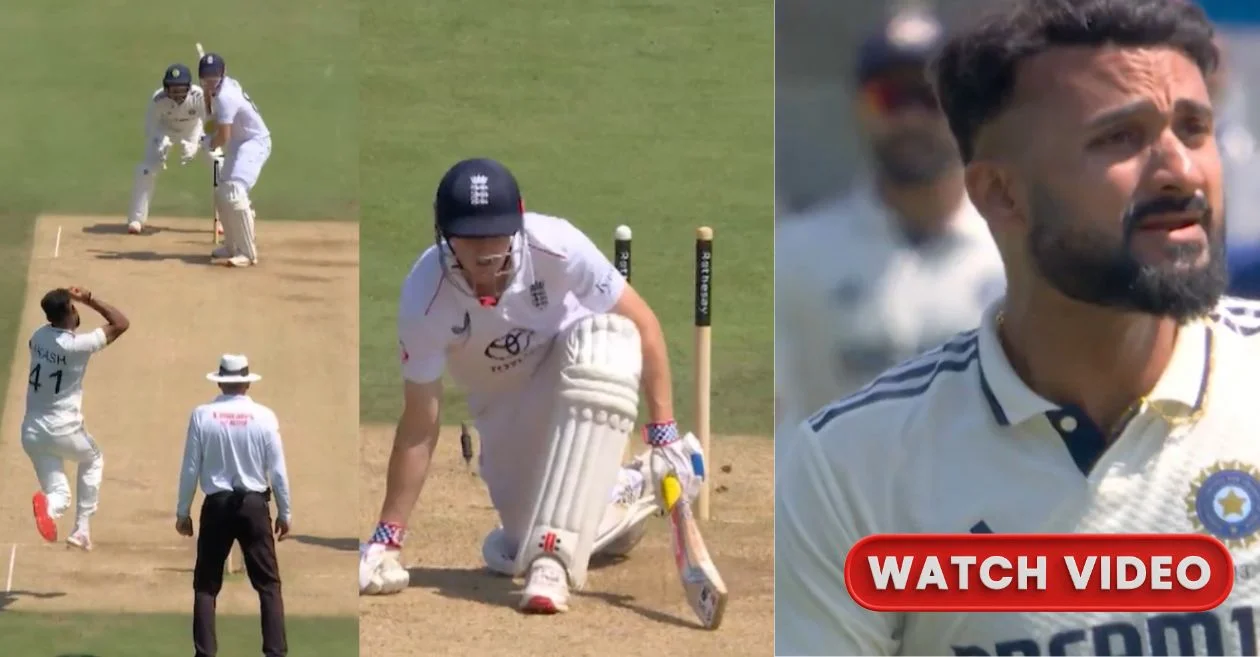 ENG vs IND [WATCH]: Akash Deep uproots Harry Brook’s middle stump to jolt England before lunch on Day 4 of Lord’s Test