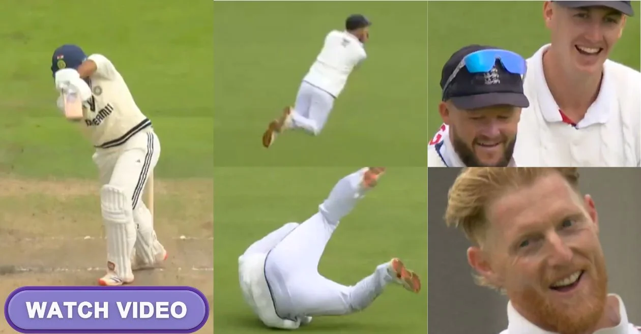 ENG vs IND [WATCH]: Ben Duckett grabs a sensational diving catch to remove Shardul Thakur on Day 2 of second Test