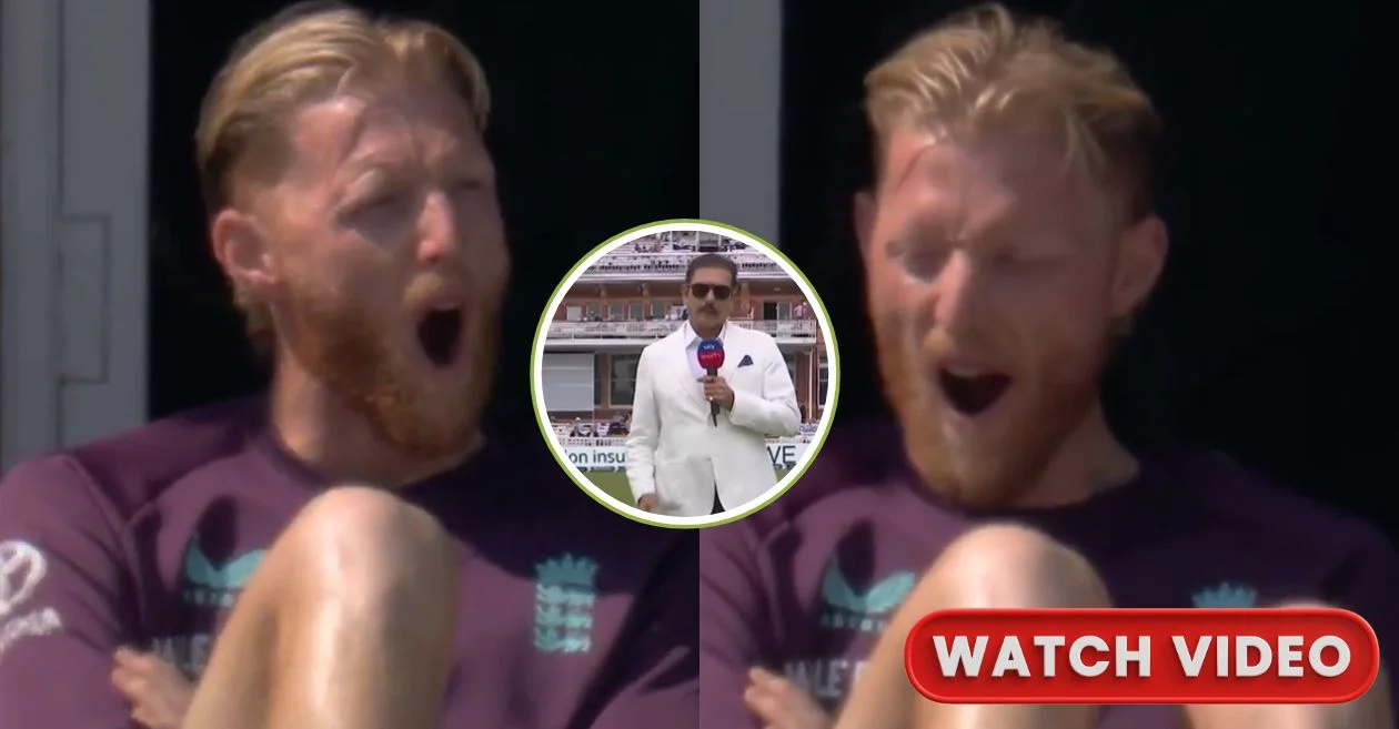 ENG vs IND [WATCH]: Ravi Shastri’s hilarious one-liner turns Ben Stokes’ live yawn into viral gold | Lord’s Test, Day 4