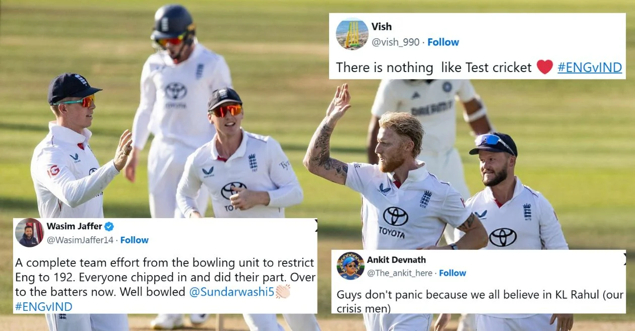 ENG vs IND: Fans erupt as England bowlers hit back late after Washington Sundar wrecks hosts at Lord’s