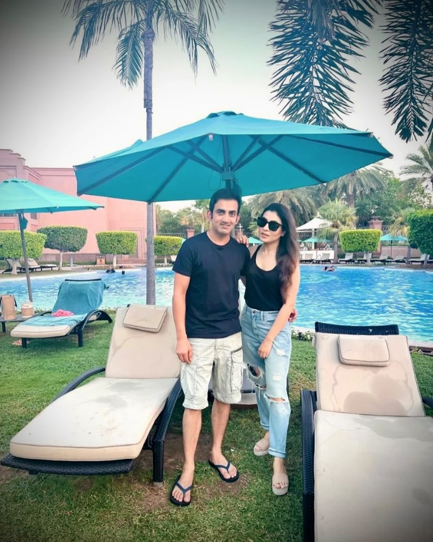 Gautam Gambhir with wife Natasha Gambhir