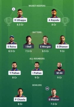 IAC vs EDC Dream11 team for July 27