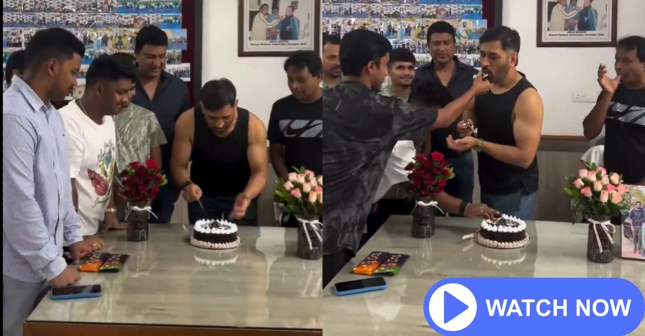 WATCH: India cricket icon MS Dhoni’s birthday celebration with friends melts hearts online