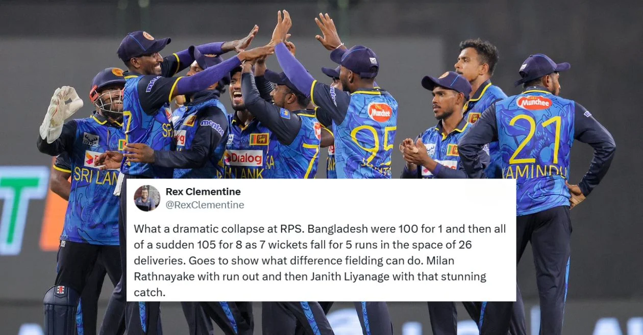 Fans react as ruthless Sri Lanka seal 77-run win after Bangladesh suffer historic collapse in 1st ODI in Colombo