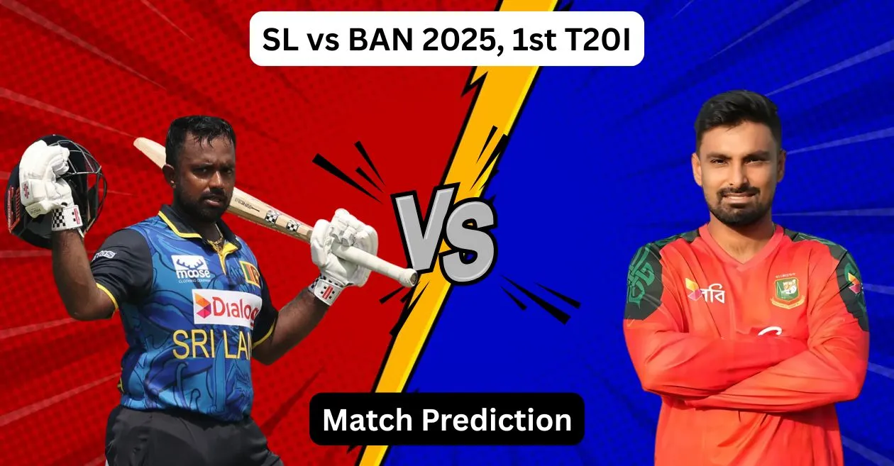 SL vs BAN 2025, 1st T20I: Match Prediction, Dream11 Team, Fantasy Tips and Pitch Report | Sri Lanka vs Bangladesh