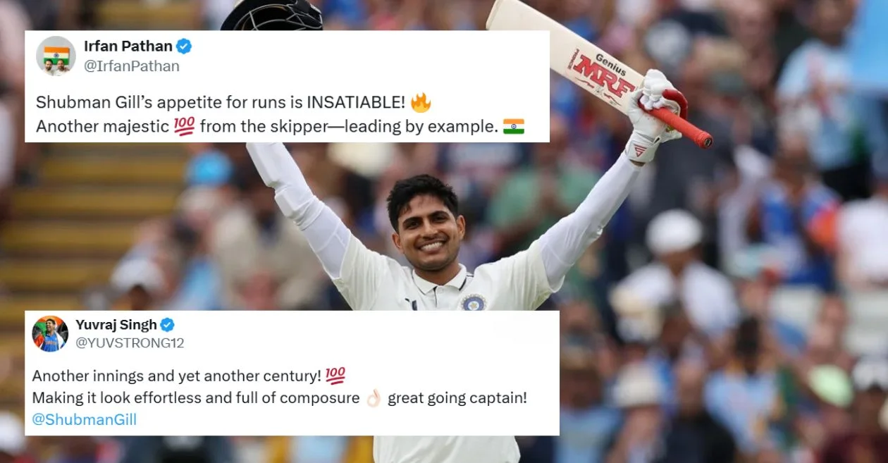 ENG vs IND: Fans roar in admiration as Shubman Gill follows up 269 with another Test century at Edgbaston