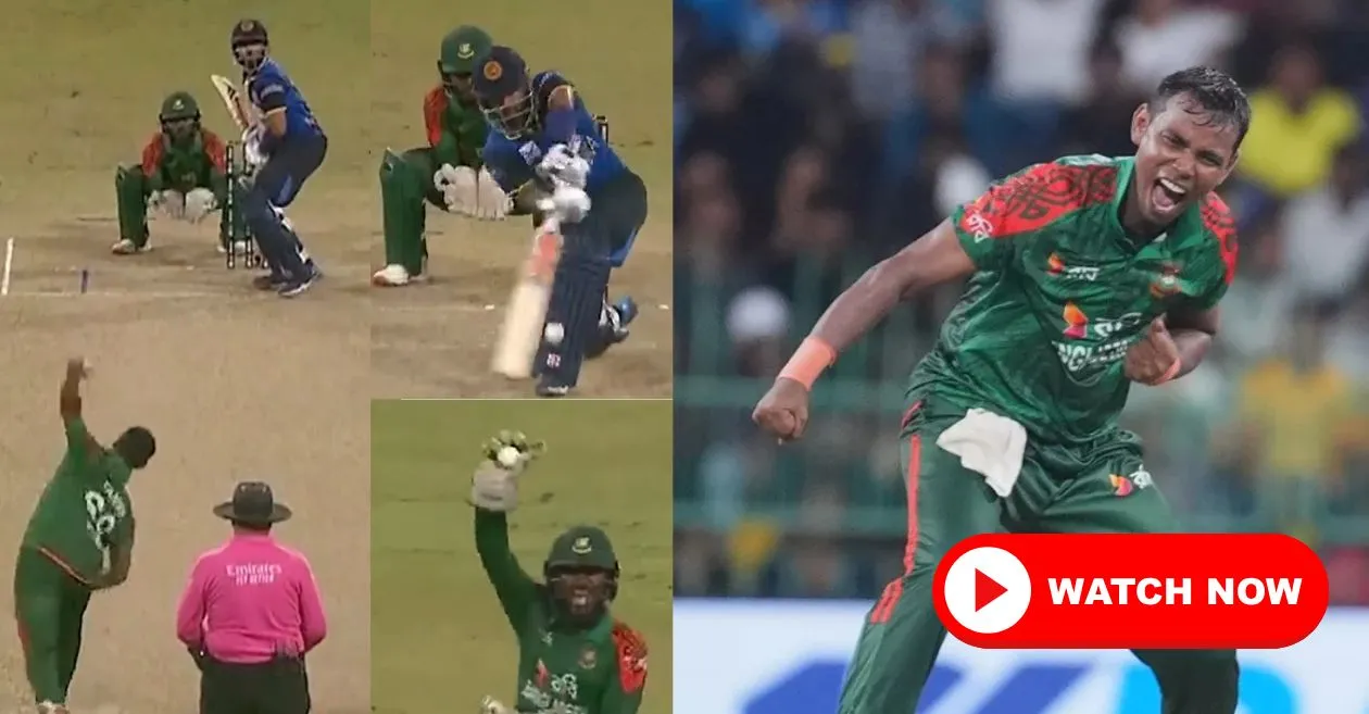 WATCH: Tanvir Islam’s fifer wrecks Sri Lankan batting line-up in the SL vs BAN 2nd ODI
