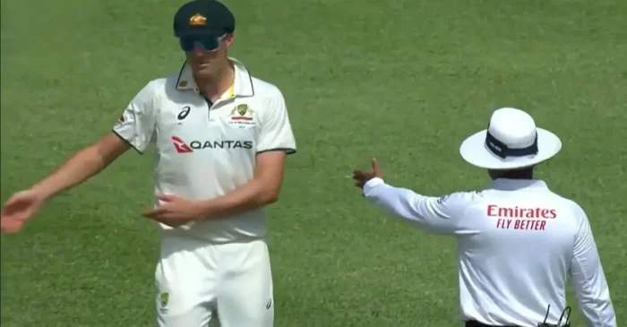 Visual 5 of Pat Cummins vs Umpire on runout