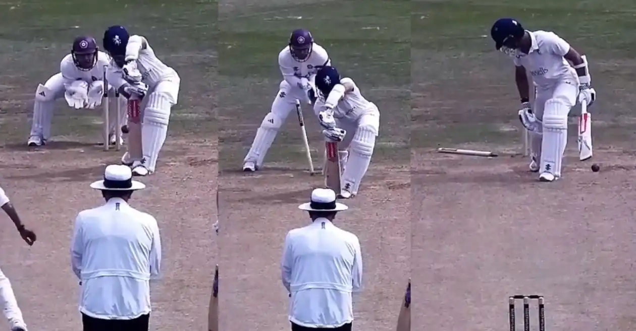 WATCH: Yuzvendra Chahal cleans up Ekansh Singh with an absolute peach in County Championship 2025
