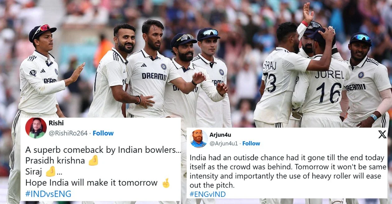 ENG vs IND: Fans find hope in Prasidh Krishna’s late strikes after Harry Brook’s fireworks and Joe Root’s century as the Oval Test heads into Day 5
