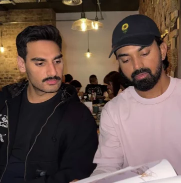 KL Rahul with Ahan Shetty