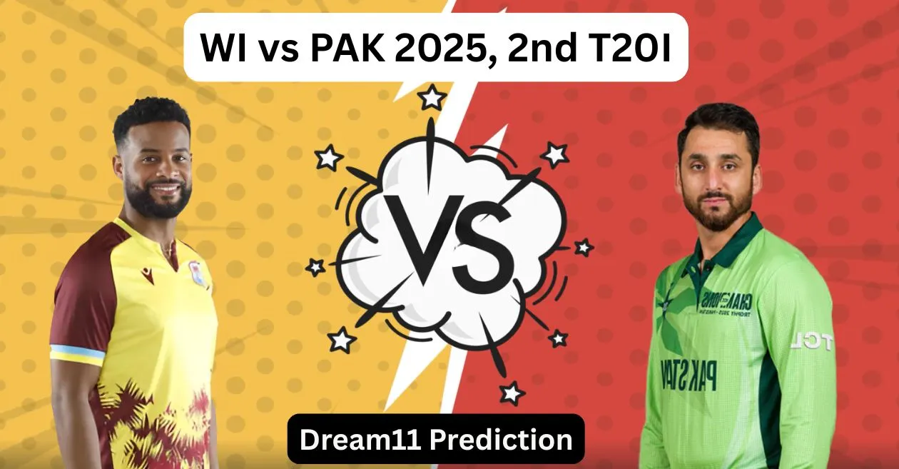 WI vs PAK 2025, 2nd T20I: Match Prediction, Dream11 Team, Fantasy Tips and Pitch Report | West Indies vs Pakistan