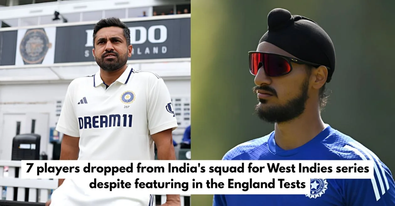 7 players dropped from India’s squad for West Indies series despite featuring in the England Tests