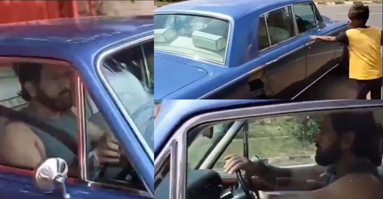 WATCH: MS Dhoni spotted enjoying a ride in his timeless Rolls-Royce in Ranchi