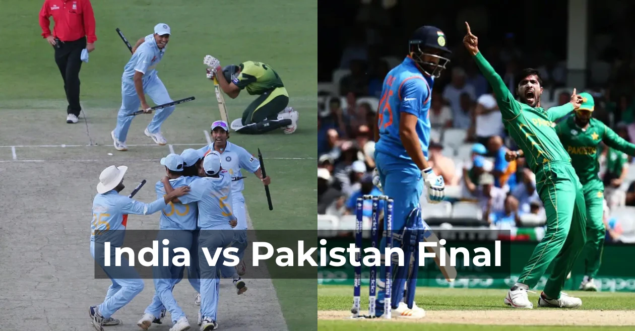 Record of India vs Pakistan in the finals of multination tournaments