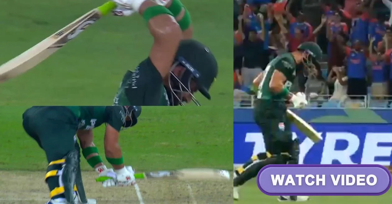 Asia Cup 2025 [WATCH]: Sahibzada Farhan smashes bat on pitch in anger after becoming victim of Varun Chakravarthy in IND vs PAK final