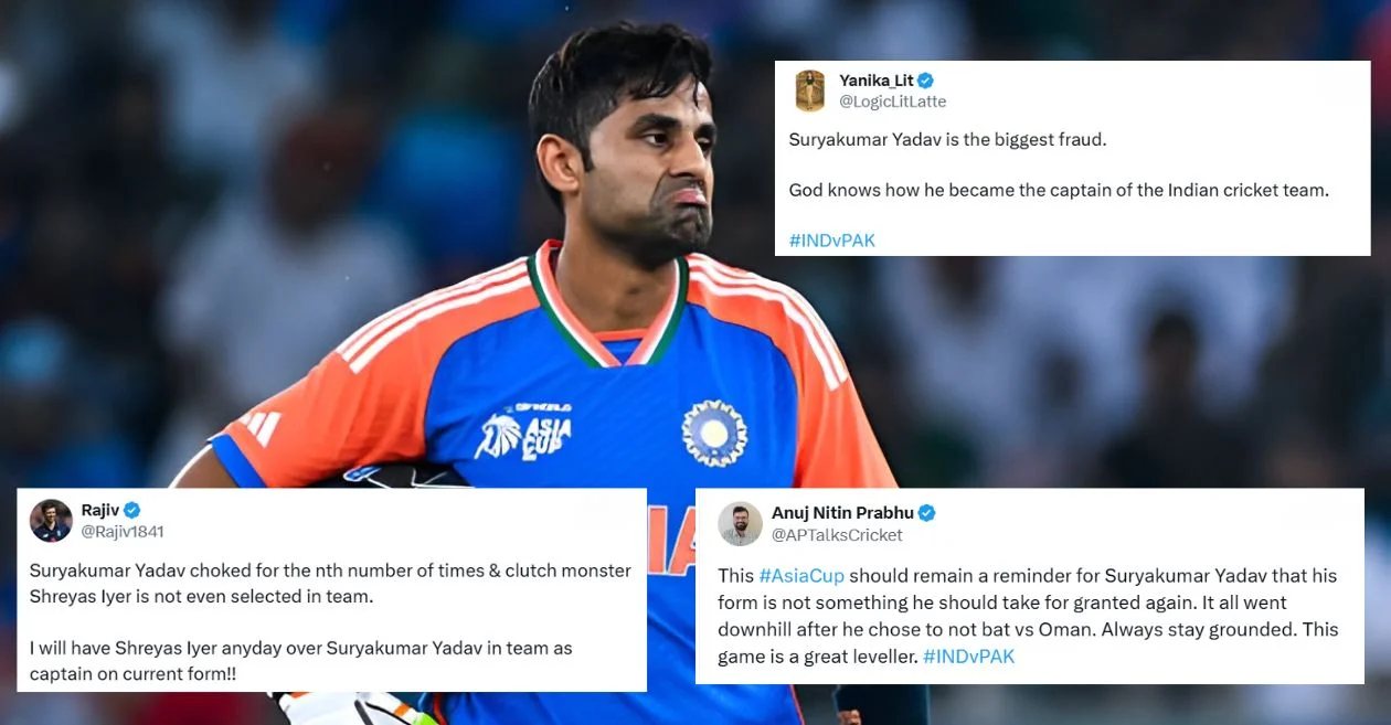 Fans brutally roast Indian captain Suryakumar Yadav for his flop show against Pakistan in Asia Cup 2025 final