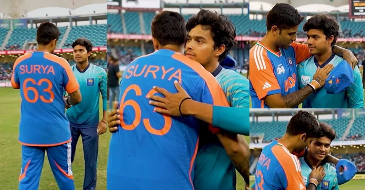 WATCH: Suryakumar Yadav’s heartfelt act for Sri Lanka’s Dunith Wellalage amid personal tragedy at Asia Cup 2025