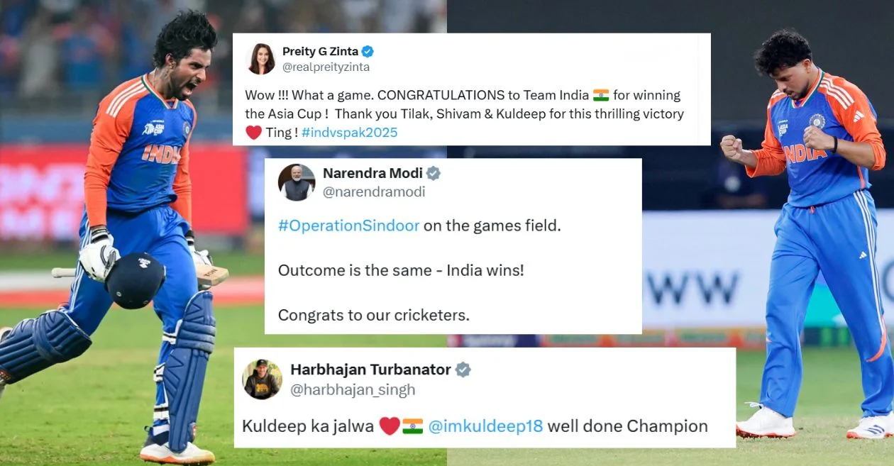 PM Modi and fans erupt as Tilak Varma and Kuldeep Yadav lead India to Asia Cup 2025 glory in a nail-biting final clash vs Pakistan