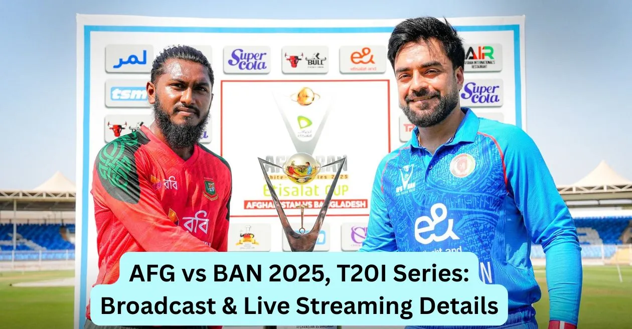 AFG vs BAN 2025, T20I Series: Broadcast & Live Streaming Details – When and Where to watch in India, Pakistan, Afghanistan, Bangladesh and Rest of the World