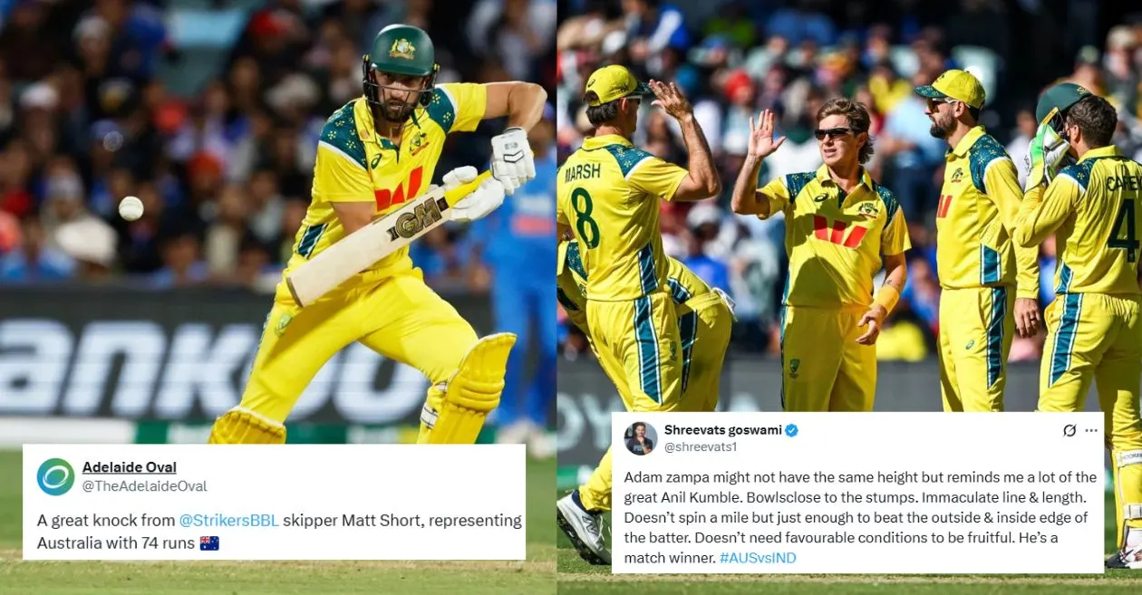 Fans react as Adam Zampa and Matthew Short propel Australia to series clinching win over India in Adelaide ODI