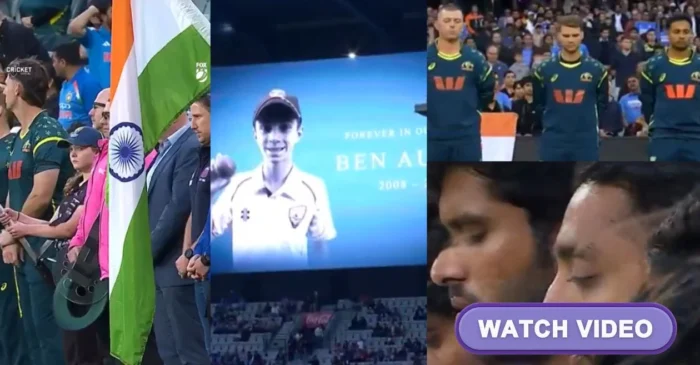 WATCH: Indian and Australian players pay heartfelt tribute to teenager Ben Austin during the AUS vs IND T20I at MCG WATCH: Indian and Australian players pay heartfelt tribute to teenager Ben Austin during the AUS vs IND T20I at MCG