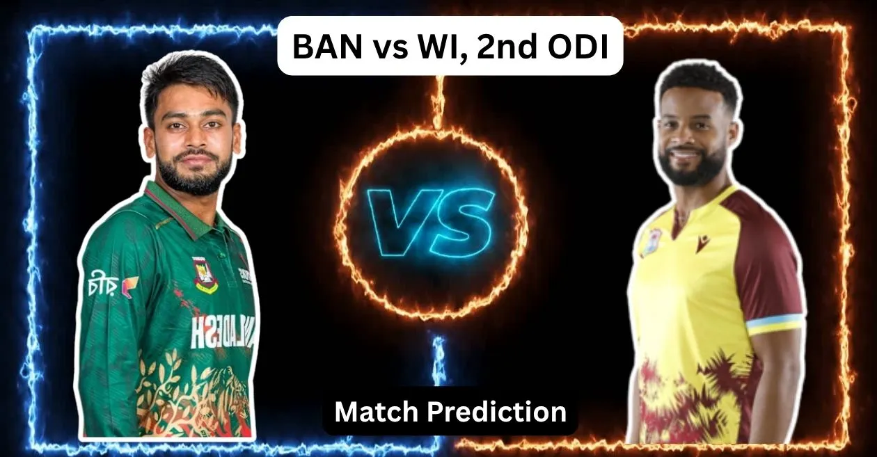 BAN vs WI, 2nd ODI Match Prediction: Who will win today’s game between Bangladesh and West Indies?