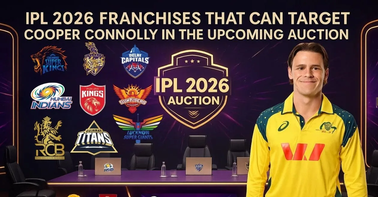 5 franchises that can target Cooper Connolly in the IPL 2026 auction