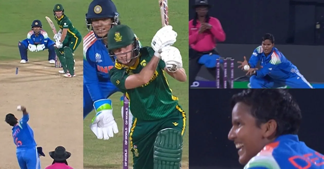 Women’s World Cup 2025 [WATCH]: Deepti Sharma takes a sensational catch to get rid of Anneke Bosch during IND-W vs SA-W clash