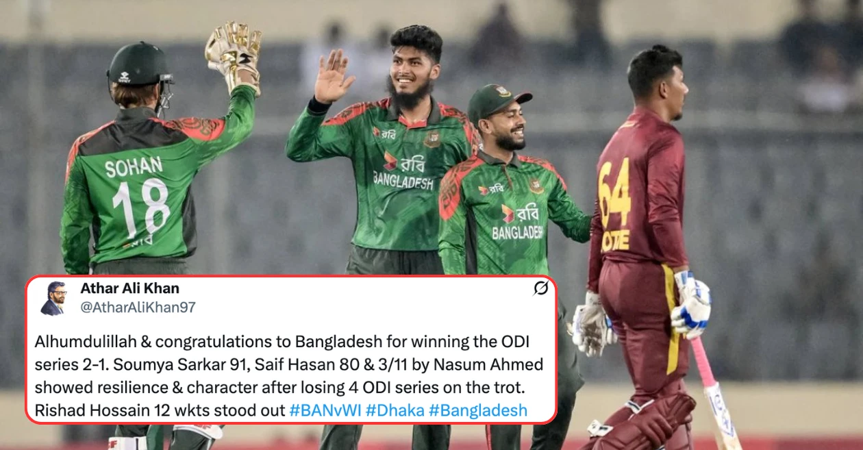 Fans go crazy as Bangladesh crush West Indies in 3rd ODI to seal the series