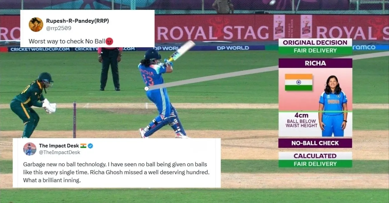 Women’s World Cup 2025: Fans react to Richa Ghosh’s controversial dismissal during IND-W vs SA-W clash