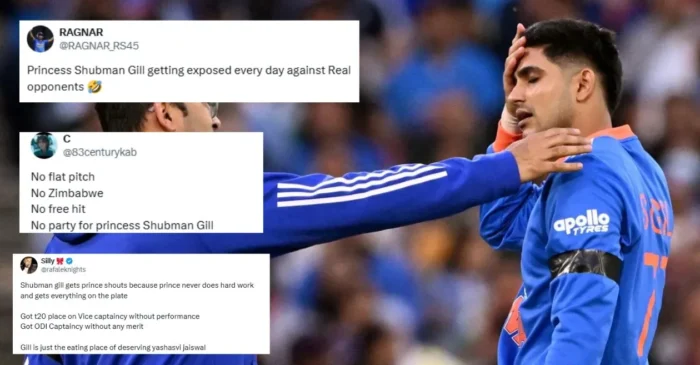 Fans roast Shubman Gill after another flop show in Australia during AUS vs IND 2nd T20I Fans roast Shubman Gill after another flop show in Australia during AUS vs IND 2nd T20I