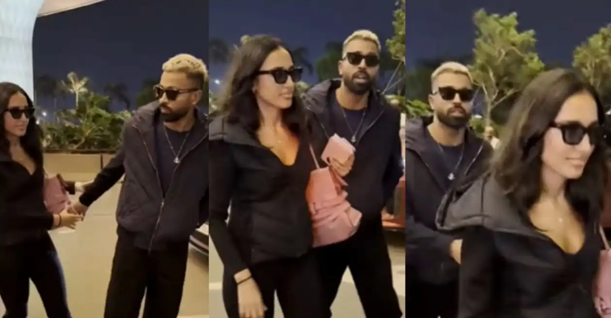 WATCH: Hardik Pandya’s airport outing with mystery girl sparks social media frenzy