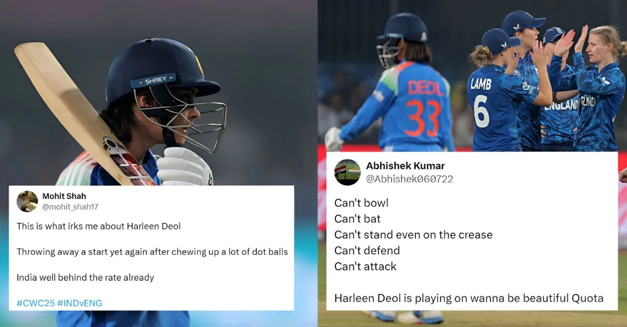 Women’s World Cup 2025: Fans brutally troll India’s Harleen Deol as her batting troubles persist against England