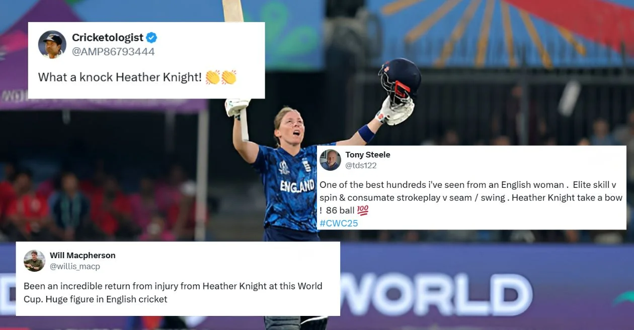 Women’s World Cup 2025: Fans erupt as Heather Knight smashes a stunning hundred against India in her 300th international game | IND vs ENG