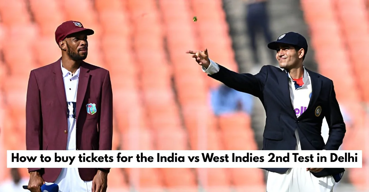 IND vs WI: How to buy tickets for the India vs West Indies 2nd Test in Delhi