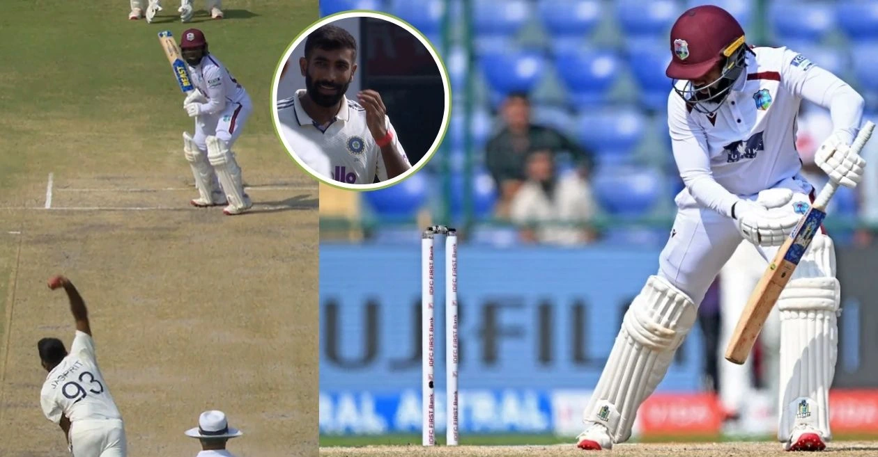 IND vs WI [WATCH]: Jasprit Bumrah rattles Jomel Warrican’s stumps with a vicious delivery on Day 4 of Delhi Test