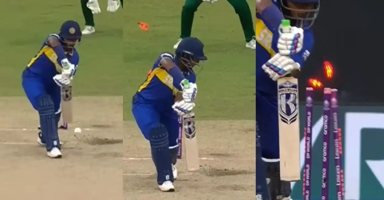 WATCH: Masabata Klaas cleans up Hasini Perera with an absolute beauty in SL vs SA clash at Women’s World Cup 2025