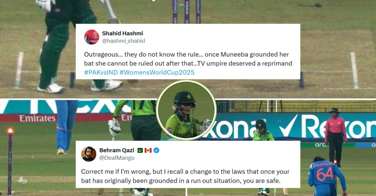 CWC 2025: ‘ICC=BCCI’ – Pakistan cricket fans expresses anger over Muneeba Ali’s controversial dismissal during IND-W vs PAK-W clash