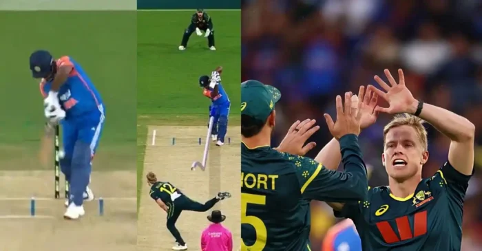 WATCH: Nathan Ellis bowls a jaffa to dismiss Sanju Samson in 2nd T20I – AUS vs IND WATCH: Nathan Ellis bowls a jaffa to dismiss Sanju Samson in 2nd T20I – AUS vs IND