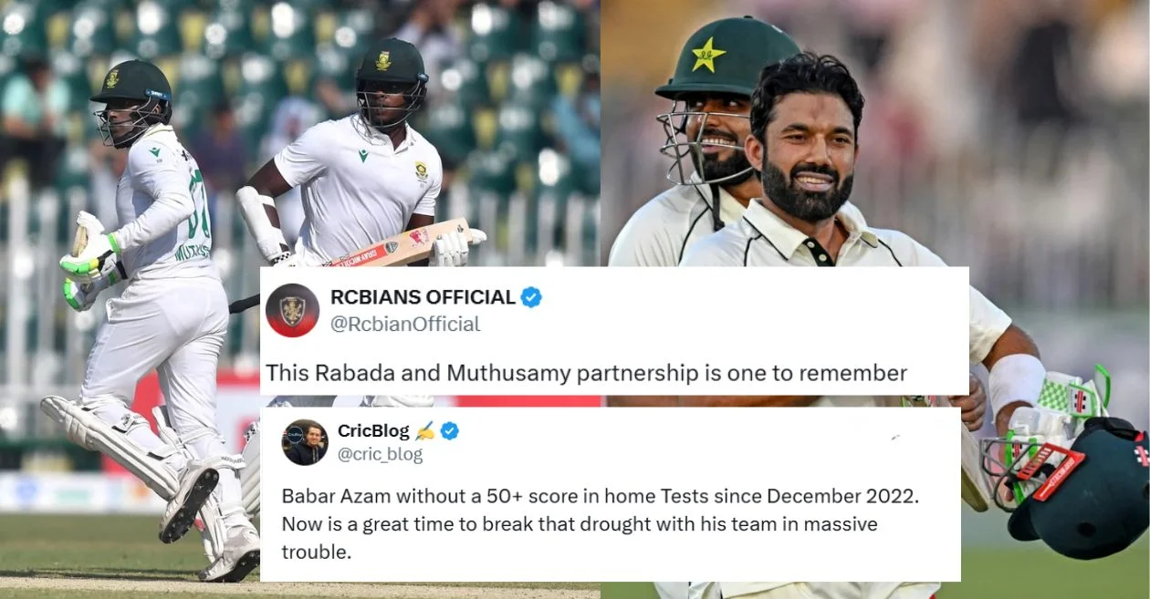 Fans react as Senuran Muthusamy and bowlers tighten South Africa’s hold as Pakistan’s hopes rest on Babar Azam | Rawalpindi Test, Day 3