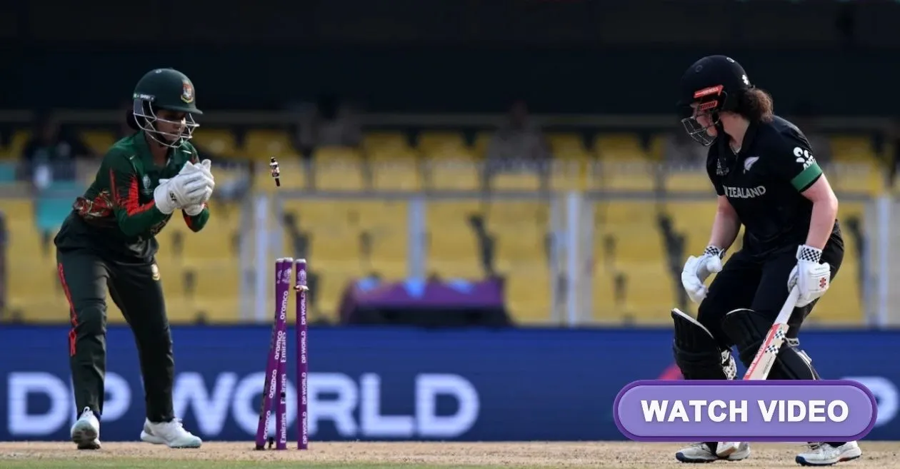 WATCH: Rabeya Khan traps Georgia Plimmer as New Zealand loses key opener against Bangladesh in Women’s World Cup 2025 game