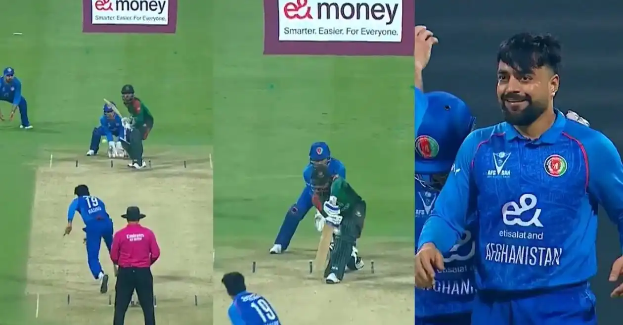 WATCH: Rashid Khan traps Mehidy Hasan Miraz with stunning googly to claim 200th ODI wicket – AFG vs BAN