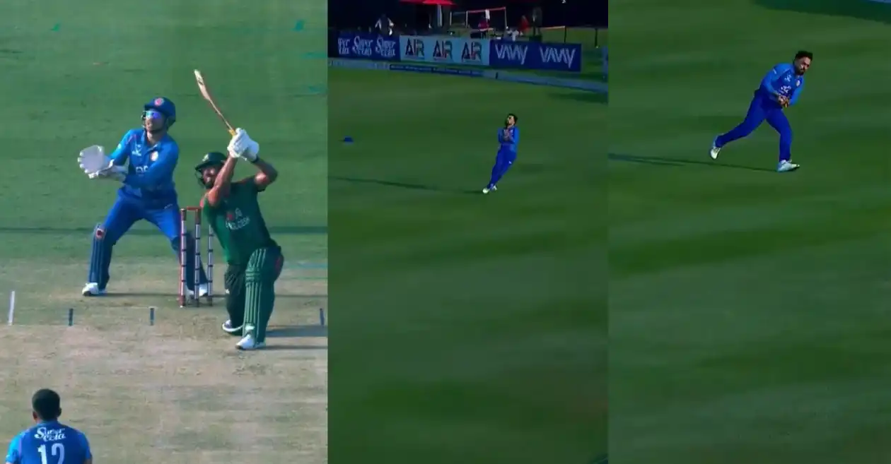 AFG vs BAN [WATCH]: Rashid Khan plucks a splendid running catch to dismiss Saif Hassan in 1st ODI