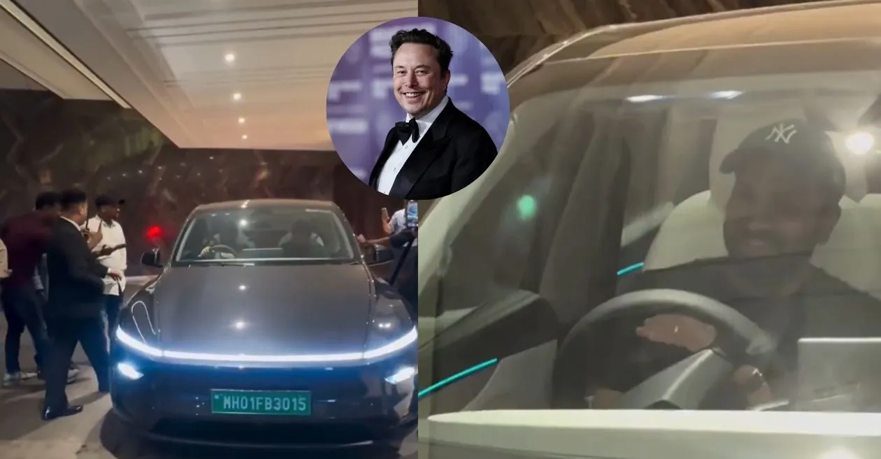 Rohit Sharma’s stunning Tesla draws a reaction from Elon Musk