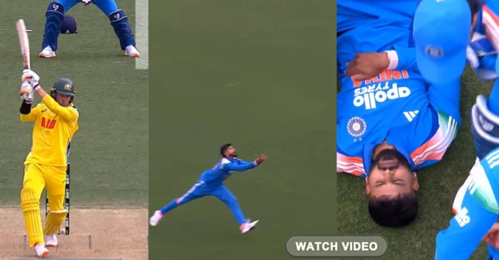WATCH: SUPERMAN Shreyas Iyer pulls off stunning catch to dismiss Alex Carey, injures himself in the process during AUS vs IND 3rd ODI WATCH: SUPERMAN Shreyas Iyer pulls off stunning catch to dismiss Alex Carey, injures himself in the process during AUS vs IND 3rd ODI