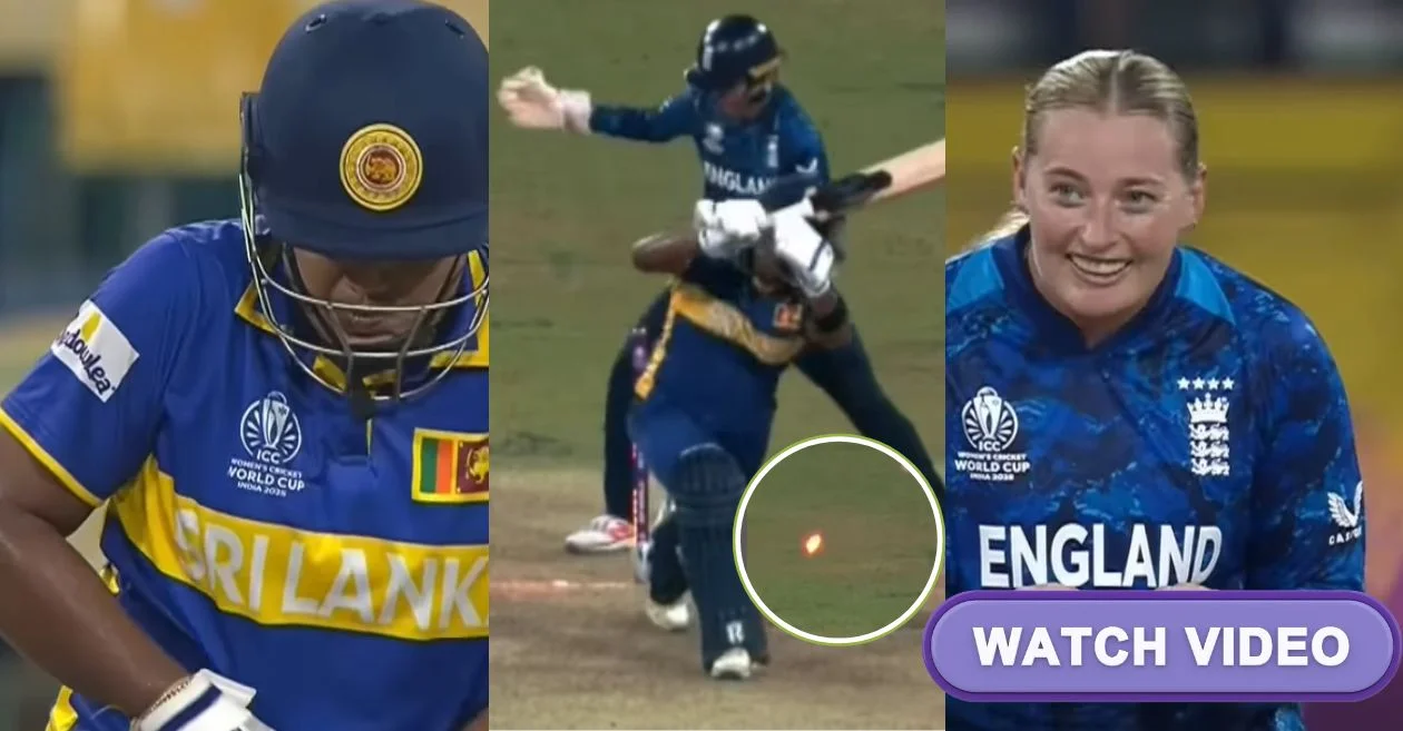 CWC 2025 [WATCH]: Sophie Ecclestone delivers peach of a ball to dismiss Chamari Athapaththu during ENG-W vs SL-W clash